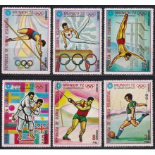 F-EX65162 GUINEA EQUATORIAL MNH 1972 MUNICH OLYMPIC GAMES SOCCER FENCING JUDO.
