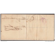 1884-H-6 CUBA ESPAÑA SPAIN. ANTILLAS. ALFONSO XII. 1884. Ed.62. 1c FACTURA EN UNA. ENVUELTA. TARIFA DE IMPRESOS.