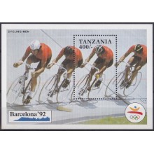 F-EX65166 TANZANIA MNH 1990 BARCELONA OLYMPIC GAMES CYCLING.