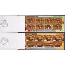 F-EX64762 BELARUS MNH 2005 EUROPA CEPT GASTRONOMY FOOD 2 BOOKLED.