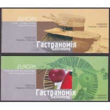 F-EX64762 BELARUS MNH 2005 EUROPA CEPT GASTRONOMY FOOD 2 BOOKLED.
