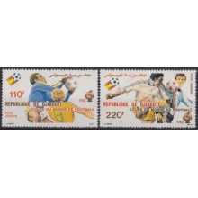 F-EX65877 DJIBOUTI MNH 1982 WORD CHAMPIONSHIP SOCCER FOOTBALL SET.