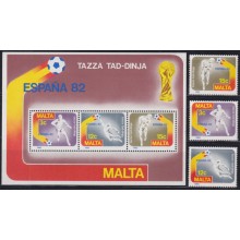 F-EX65881 MALTA MNH 1982 SPAIN SOCCER FOOTBALL WORLD CHAMPIONSHIP.