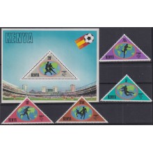F-EX65888 KENYA MNH 1982 SPAIN SOCCER FOOTBALL WORLD CHAMPIONSHIP.