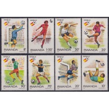 F-EX65891 RWANDA MNH 1982 SPAIN SOCCER FOOTBALL WORLD CHAMPIONSHIP.