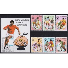 F-EX65895 CABO VERDE MNH 1982 WORLD CHAMPIONSHIP SOCCER FOOTBALL.