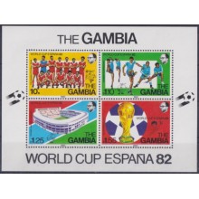 F-EX65896 GAMBIA MNH 1982 SOCCER WORLD CUP SPAIN FUTBOL.
