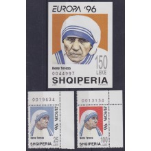 F-EX65649 ALBANIA MNH 1996 EUROPA MOTHER TERESA GREAT WOMAN.