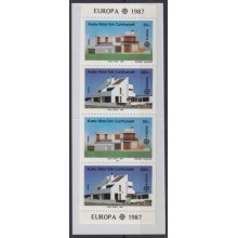 F-EX65620 TURKISH CYPRUS MNH 1987 EUROPA CEPT MODERN ARCHITECTURE.