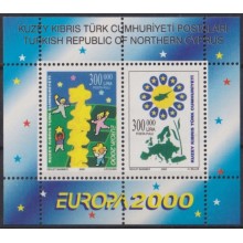F-EX65619 TURKISH CYPRUS MNH 2000 EUROPA CEPT MILLENIUM.