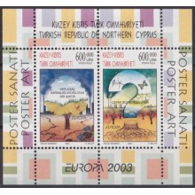 F-EX65566 TURKISH CYPRUS MNH 2003 EUROPA CEPT POSTER ART.