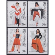 F-EX65632 GIBRALTAR MNH 1998 EUROPA CEPT FESTIVAL NATIONAL DAYS COSTUMES.