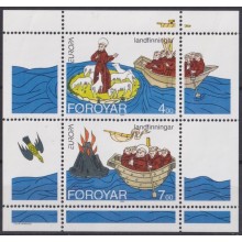 F-EX65655 FAROE FAROYAR DENMARK MNH 1994 EUROPA CEPT ST BRENDAN VOYAGE.