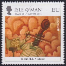 F-EX65741 MAN IS ENGLAND MNH 2014 EUROPA CEPT MUSIC INSTRUMENT.