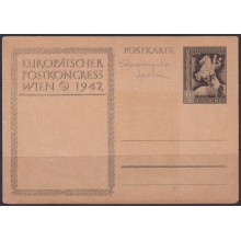 F-EX66957 GERMANY 1942 6pf POSTAL STATIONERY OVERPRINT 1942 UPU CONGRESS.