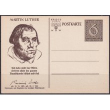 F-EX66968 GERMANY 1939 6pf POSTAL STATIONERY ILLUSTRATED MARTIN LUTHER.