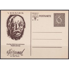 F-EX66951 GERMANY 1939 6pf POSTAL STATIONERY ILLUSTRATED OTTO VON BISMARK.