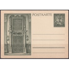 F-EX66960 GERMANY 1943 6pf POSTAL STATIONERY TEUTONIC KNIGHTS HORSEMAN.