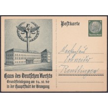 F-EX66585 GERMANY 1936 POSTAL STATIONERY JUSTICE NEW BUILDING.