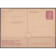 F-EX66959 GERMANY WWII 6pf POSTAL STATIONERY.