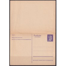 F-EX66969 GERMANY WWII 6pf POSTAL STATIONERY WITH RESPONSE.