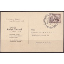 F-EX65754 GERMANY 1937 POSTAL GULDELSHEIN SPECIAL CANCEL.