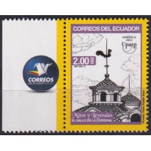F-EX66444 ECUADOR MNH 2012 MITS & LEYENDS. GALLO Y EL CAMPANARIO.