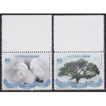 F-EX65905 GUATEMALA MNH 2010 UPAEP SIMBOLOS PATRIOTICOS FLOWER & TREE.