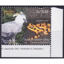 F-EX65820 PANAMA MNH 2003 UPAEP FAUNA & FLOWERS BIRD FROG.