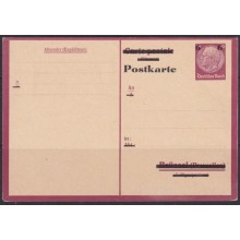 F-EX66619 GERMANY 1936 POSTAL STATIONERY HINDENBURG NEW VALUE OVERPRINT UNUSED.