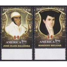 F-EX66451 PERU MNH 2014 UPAEP GREAT LEADERS.