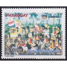 F-EX66484 PARAGUAY MNH 2008 UPAEP NATIONAL HOLIDAYS FIESTAS NACIONALES DANCE.