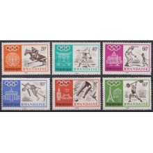 F-EX57014 MEXICO MNH 1968 MEXICO OLYMPIC GAMES ATHLETISM JUDO FENCING EQUESTRIAN.