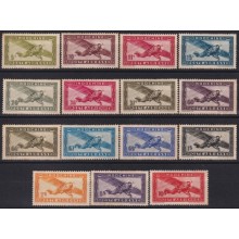 F-EX55893 FRENCH INDOCHINE NO GUM 1942-44 AIRPLANE AVION AIRMAIL.