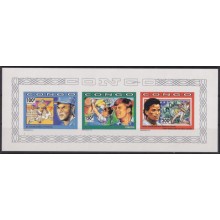 F-EX56360 CONGO MNH 1991 SPORT BO JACKSON RUDBY HENDERSON BASEBALL.