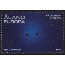 F-EX65908 ALAND MNH 2009 EUROPA ASTRONOMY YEAR STAR PERFORATION SPACE.