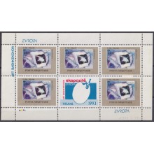 F-EX65614 ALBANIA MNH 1993 EUROPA CEPT MODERN ART ONE SHEET.