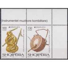 F-EX65918 ALBANIA MNH 2014 EUROPA CEPT MUSIC INSTRUMENTS.