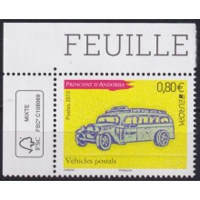 F-EX65946 ANDORRA MNH 2013 EUROPA CEPT POSTAL TRANSPORT VEHICLES.