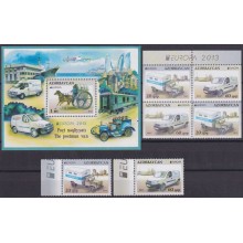 F-EX65970 AZERBAIJAN MNH 2013 EUROPA CEPT POSTAL TRANSPORT VEHICLES.