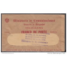 TELEG-6 CUBA. TELEGRAFO DE ESTADO. TELEGRAPH. SOBRE DE TELEGRAMA. TELEGRAM. 1953. TIPO VI. CON MODELO.