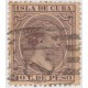 1890-1 CUBA ESPAÑA. 5c (Ed.115) CON MARCA POSTAL " CORREOS VEDADO".  NO CATALOGADO