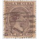 1890-1 CUBA ESPAÑA. 5c (Ed.115) WITH POSTAL MARK  "CORREOS VEDADO". UNCATALOGUED
