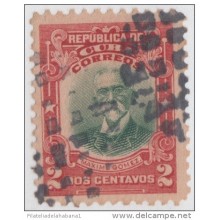 1910-34. CUBA. REPUBLICA. Ed.182. MNH. 2c. MAXIMO GOMEZ. MARCA GEOMETRICA FANCY.