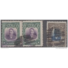 1910-38. CUBA. REPUBLICA. Ed.181, 189. USED. 1c. 10c BARTOLOME MASO. JOSE MAYIA RGUEZ. MARCA GEOMETRICA FANCY.