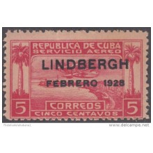 1928.12 CUBA. 1928. Ed.233. MNH. VUELO LINDBERGHT A AMERICA.
