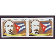 1995-21 CUBA. MNH Jose Marti. pareja imperforada MNH
