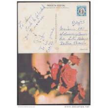 1978-EP-3 CUBA 1978. Ed.122a. POSTAL STATIONERY. MOTHER DAY SPECIAL DELIVERY. CARTULINA MATE. ROSAS. ROSE. FLOWERS. FLOR