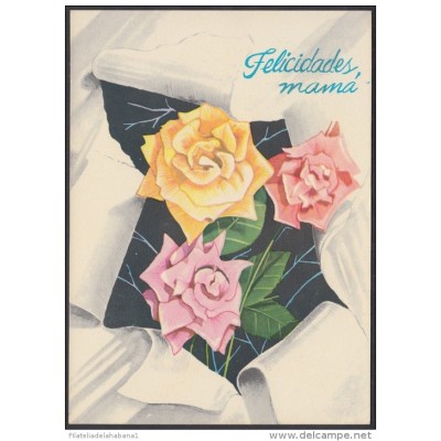 1981-EP-1 CUBA 1981. Ed.128c. MOTHER DAY SPECIAL DELIVERY. ENTERO POSTAL. POSTAL STATIONERY. ROSAS. ROSE. FLOWERS. FLORE