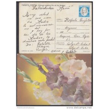 1987-EP-12 CUBA 1987. Ed.143. MOTHER DAY SPECIAL DELIVERY. POSTAL STATIONERY. FLORES. FLOWERS. USED.